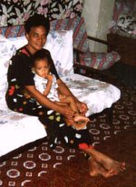Fifita Lala and her grandson William.